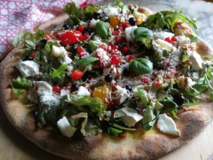 Pizza salade
